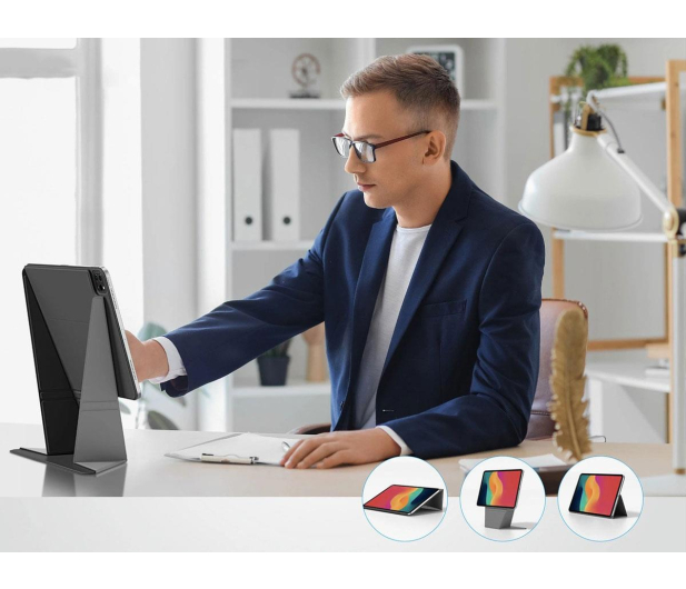AmazingThing Matte Pro Mag Folio z podstawką na iPad Air M3 13" - czarne - 1526931 - zdjęcie 5